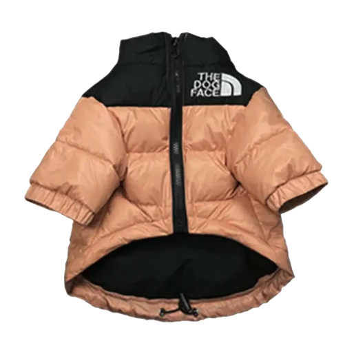 The Dog Face Down Puffer Jacket Pink