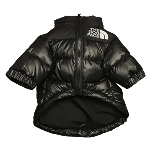 The Dog Face Down Puffer Jacket Black